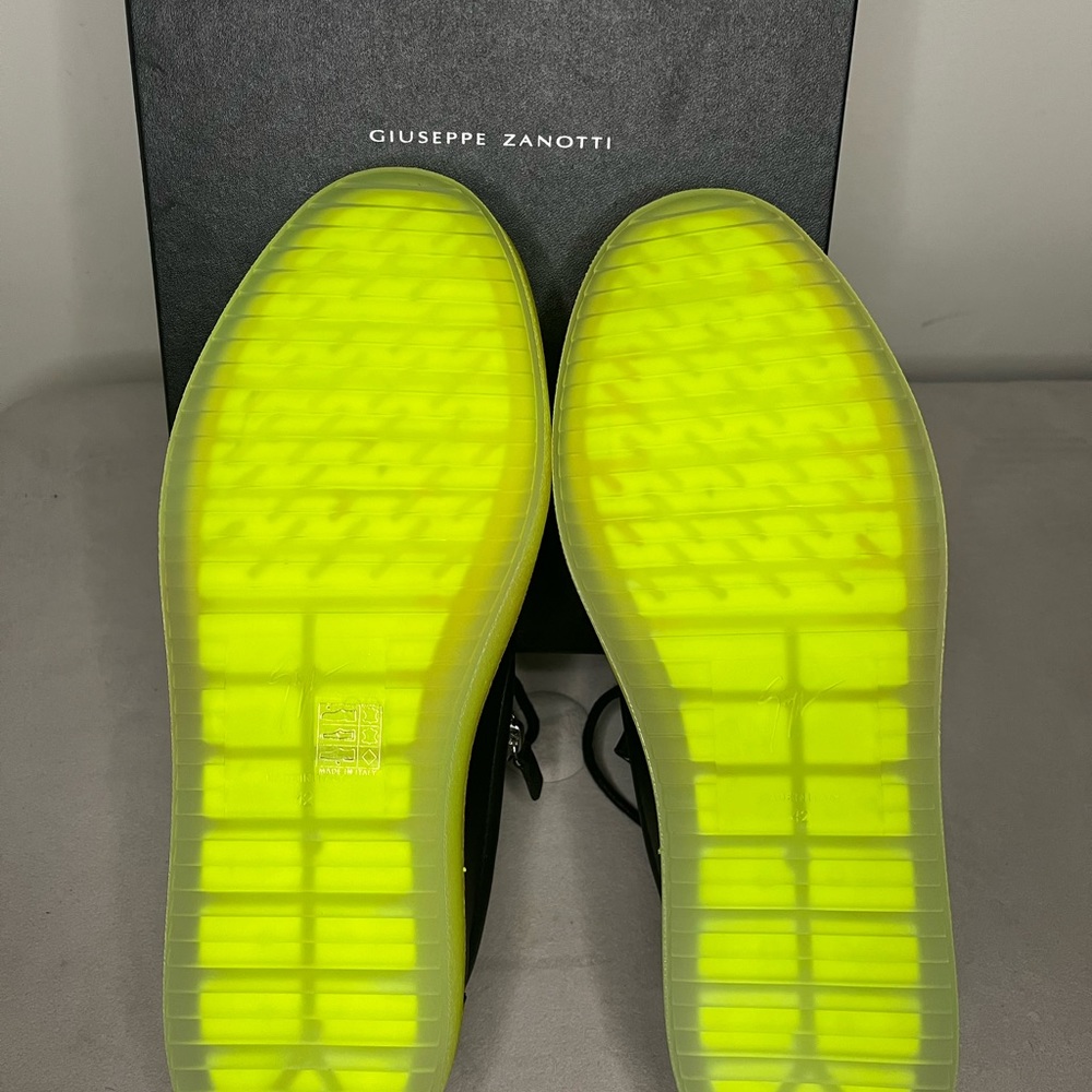 giuseppe zanotti black and yellow sneakers - Picture 7 of 7